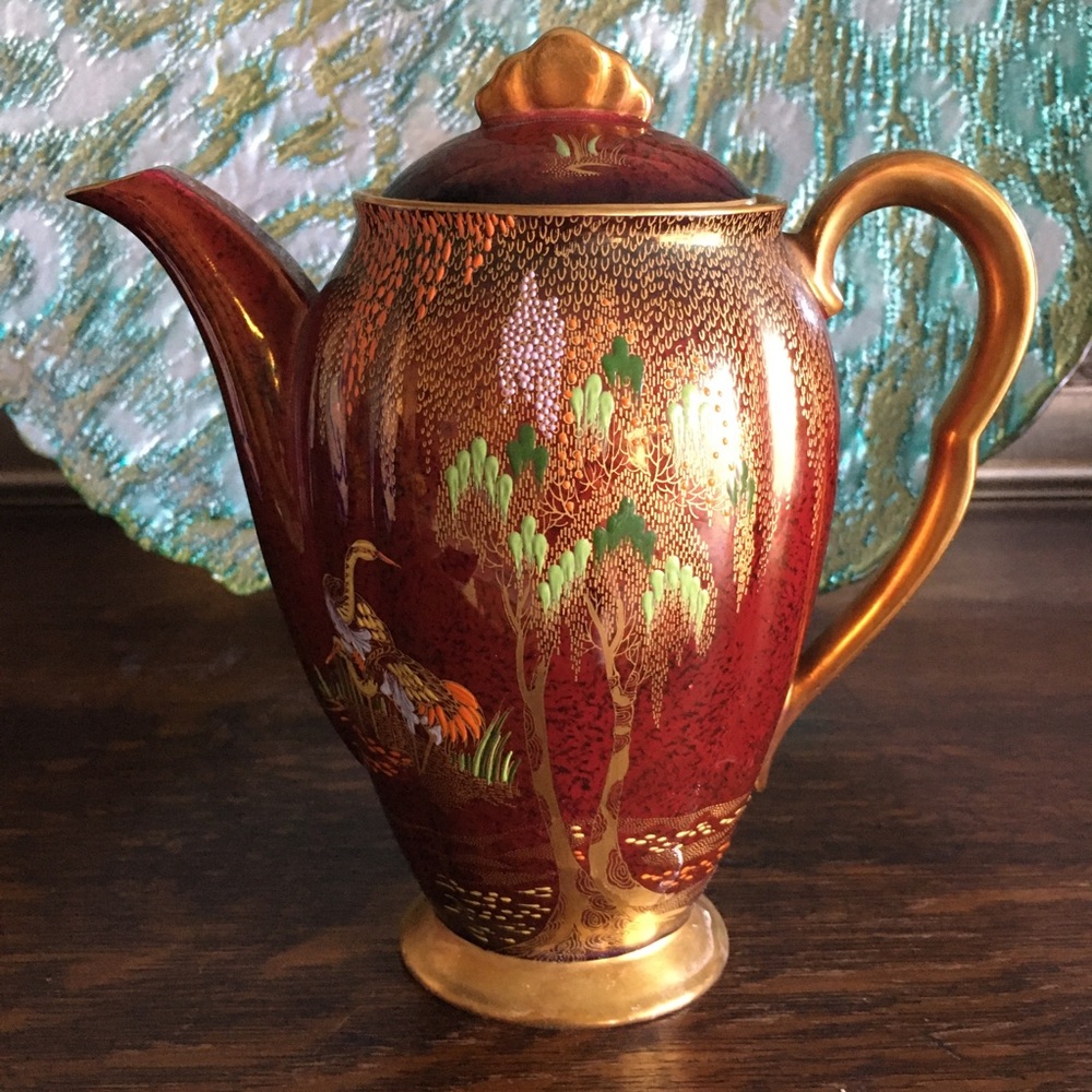 Rouge Royale Carlton Ware Vintage Coffee Server England 8 inches